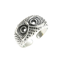 Shangjie Oem Anillos Halloween 2021 Geschenk Mode Owl Legierung Ringe für Männer süße zierliche Frauen Fischring Verstellbarer Tierring